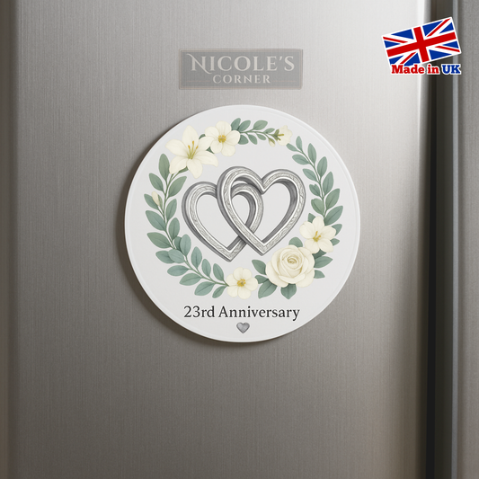 23rd Wedding Anniversary, Silver Plate