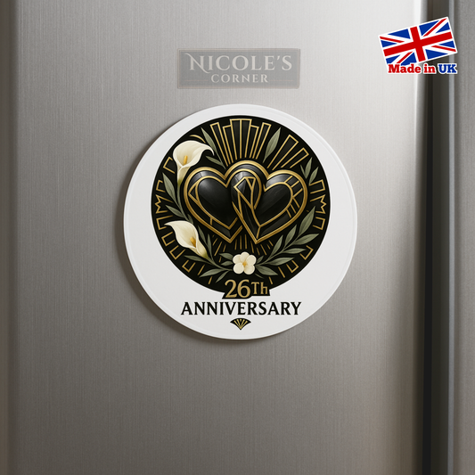 26th Wedding Anniversary, Art Deco