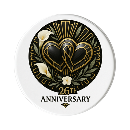 26th Wedding Anniversary, Art Deco