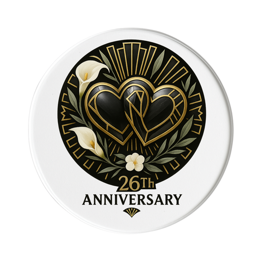 26th Wedding Anniversary, Art Deco